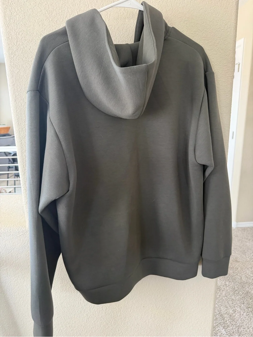 Men's Zip-Up Hooded Sweatshirt in Charcoal Gray